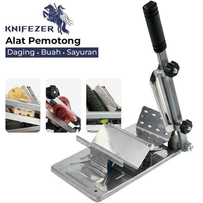 TERLARIS SLICER ALAT PEMOTONG DAGING BEKU BUAH KERIPIK MANUAL