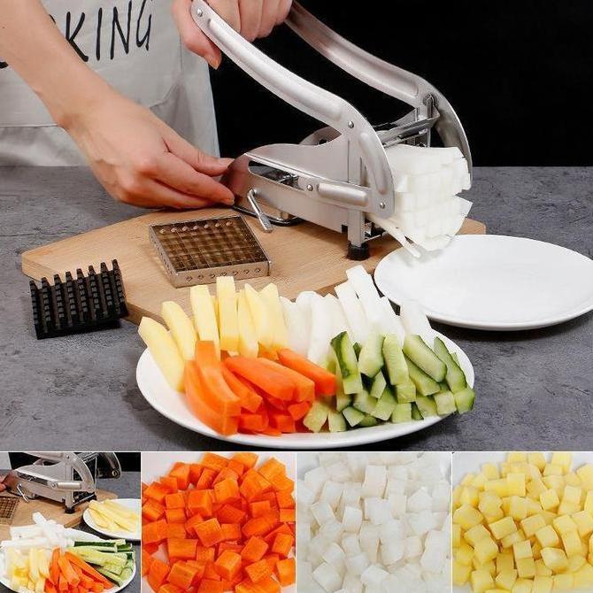 TERLARIS PEMOTONG KENTANG MANUAL PEMOTONG RUMAH TANGGA MESIN PEMOTONG KENTANG GORENG PEMOTONG KENTAN