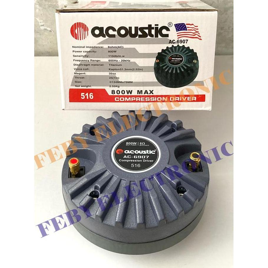 Driver Tweeter Acoustic Pa 516 800 Watt