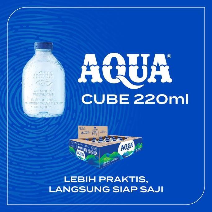 AQUA Air Mineral Cube 220ml x 24 botol (2 box) JS