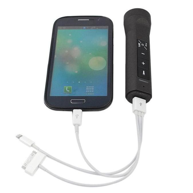 EFLUDOP Senter Portable Multifungsi + Mp3 + Radio + Power Bank Up to 1A Ampere