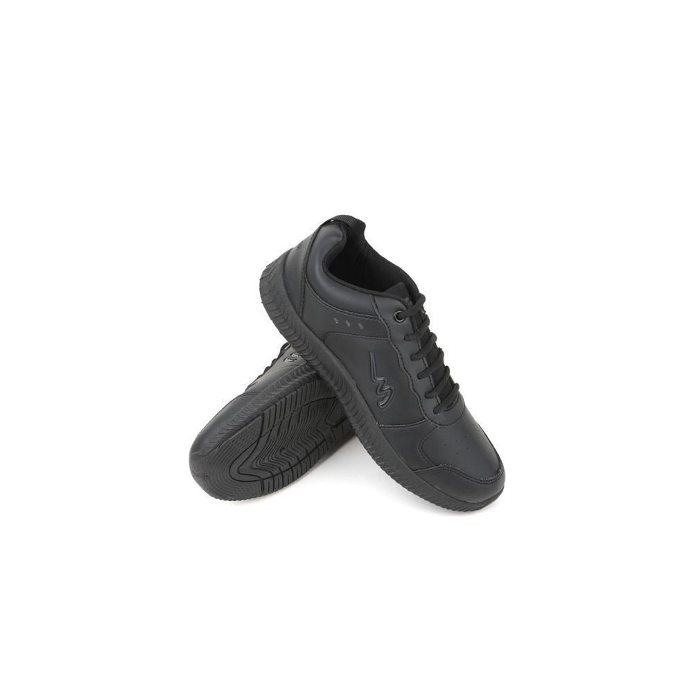 Cuci Gudang  Sepatu Sneakers Unisex Mickelson 01 Sport Full Black Lokal Ringan Nyaman