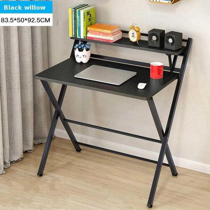 RACERPO Meja Belajar Laptop Lipat komputer Desk Meja Kerja Kamar Minimalis