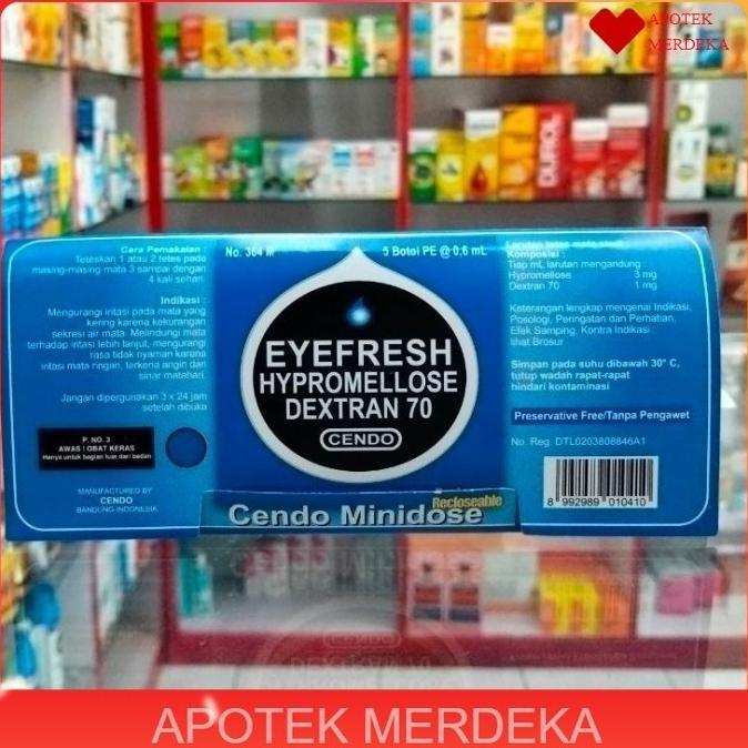 Cendo Eyefresh Minidose 0.6 ml / tetes mata cendo / eye fresh / obat mata lelah terlaris