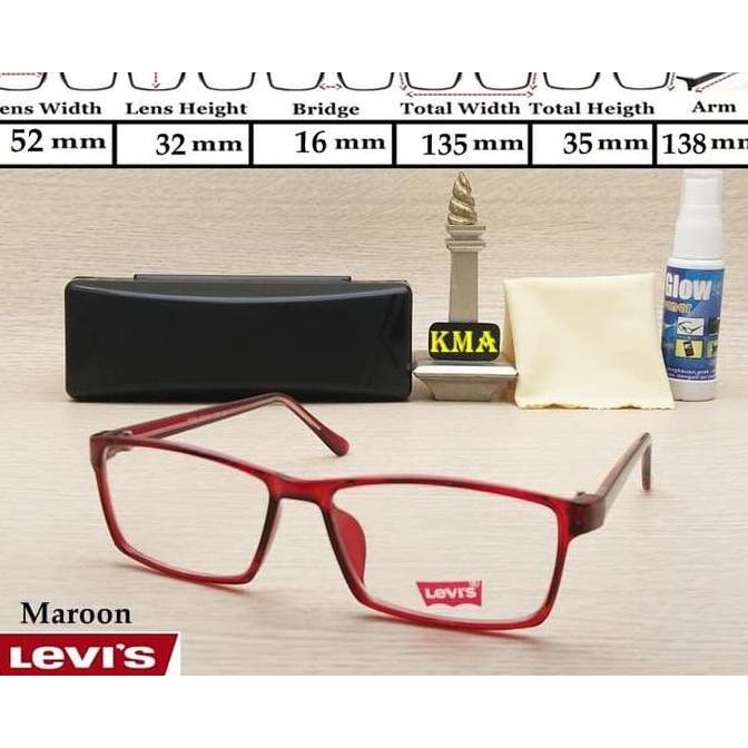kacamata LEVIS frame kacamata levis kacamata minus frame kotak levis