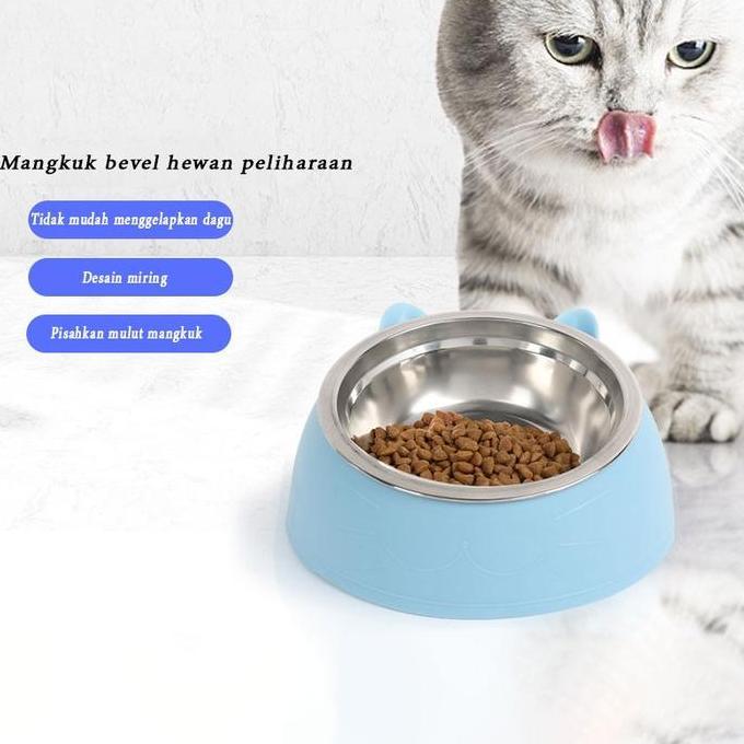 Ready Pet Bowl / Tempat Makan Kucing Anjing / Mangkuk Anjing Mangkuk Kucing Stainless Steel / Mangku