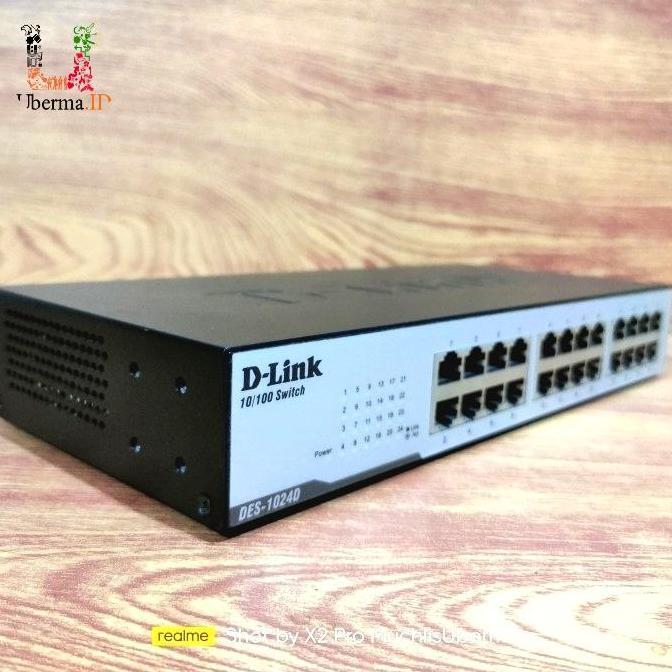 Ready  switch hub 24 port D-Link Des 1024d metal - DLINK 24port ethernet