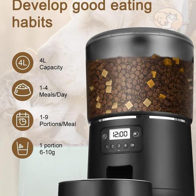 Ready Automatic Pet Feeder Mesin Dispenser Makanan Otomatis Kucing Anjing