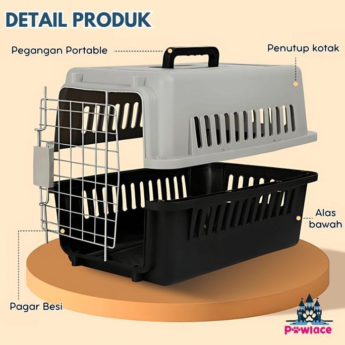 Ready Pawlace Pet Cargo Jumbo Anjing Kucing 3 Ukuran - Kandang Travel Anjing Besar Cargo Kucing Pet 