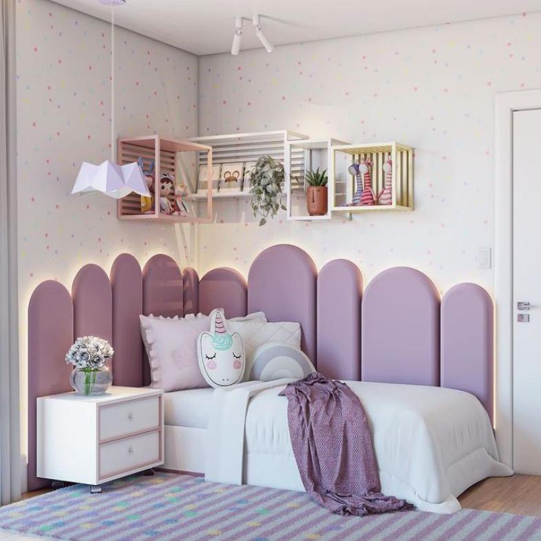 FAST DELIVERY HEADBOARD PREMIUM / PLUS LAMPU LED / WALL PANEL 3D / BAHAN KULIT OSCAR / IKERU01