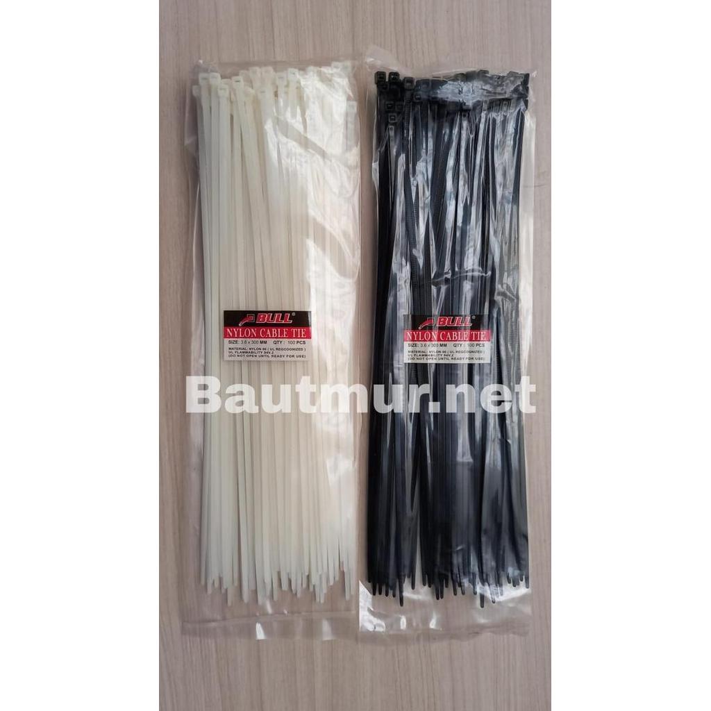 Kabel Ties Tali Ripet 4x300mm Pengikat Kabel 30cm Hitam