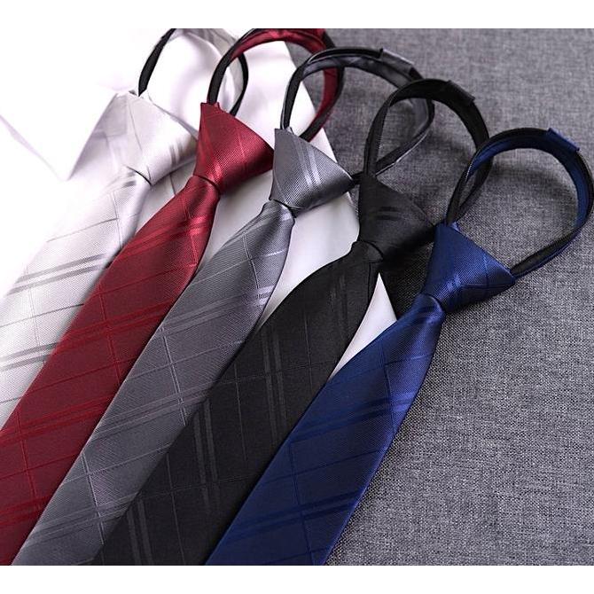 Dasi instan siap Pakai Dasi resleting Dasi Zipper slim 6cm