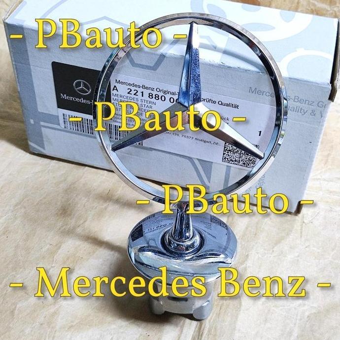 Logo Bintang Kap Mesin w212 w204 w221 / Emblem Mercedes Benz