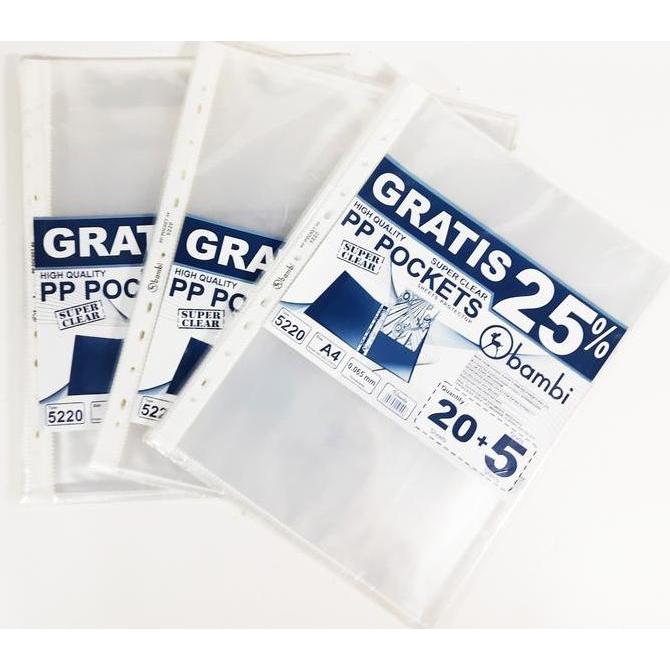 PP Pocket A4/Plastik buat Binder A4