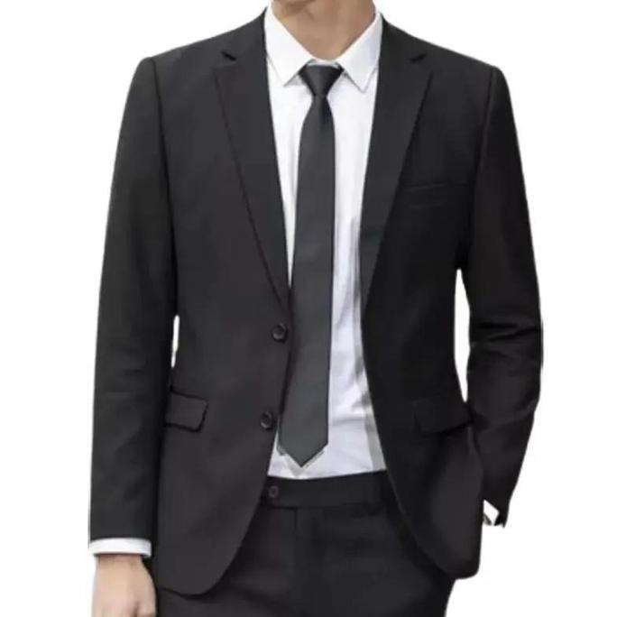 New  Forzie Jas Formal Blazer Pria Hitam Jas Wisuda Jas Santri Blazer Kuliah Jas Pesta Jas Cowok Jas
