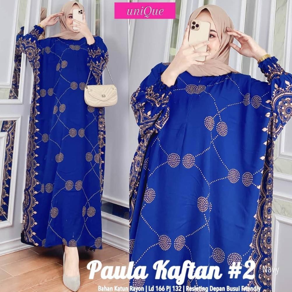 NEW PRODUCT Gamis Rayon Jumbo Kaftan Terbaru Majesti Kaftan By Batik AW Motif Sultan Pinggiran Busui