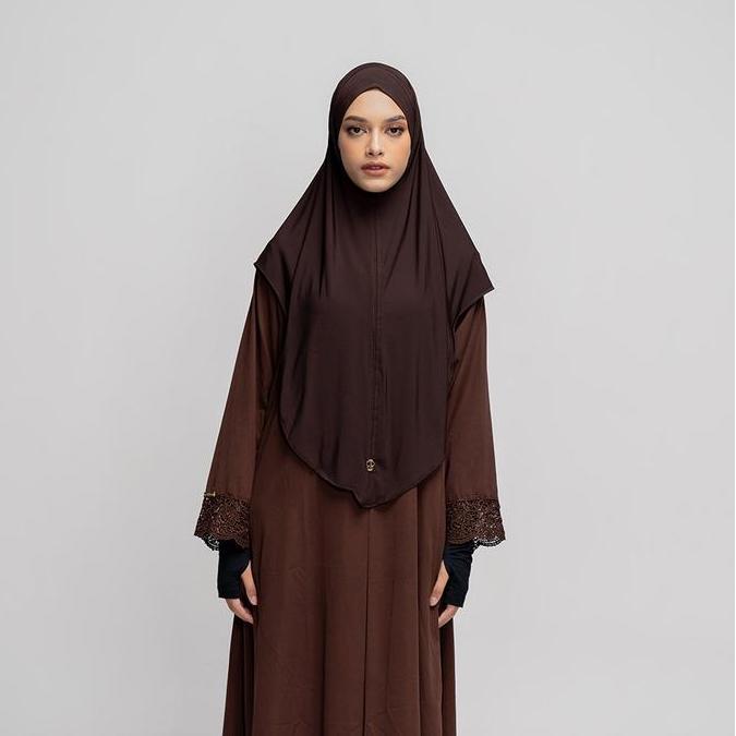 PROMO DISKON - TUBITA - Zoya French Khimar Hijab Wanita Instant Syari Kerudung Polos Jilbab Umroh da