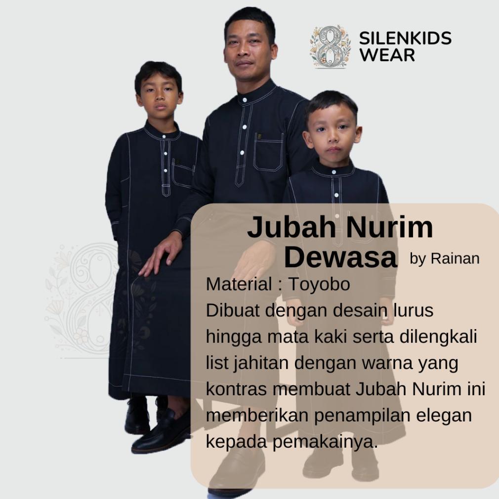 Super Deal Silen Kids Jubah Pria Slimfit Nurim By Rainan Ori Gamis Pria Bahan Katun Premium Adem Nya