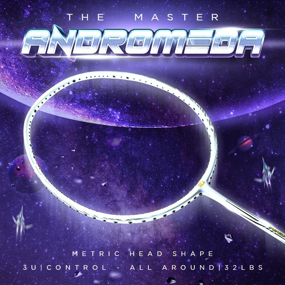 BestPromo Hi-Qua Andromeda A Raket Badminton Bulutangkis Special Editon 32 Lbs Full Carbon