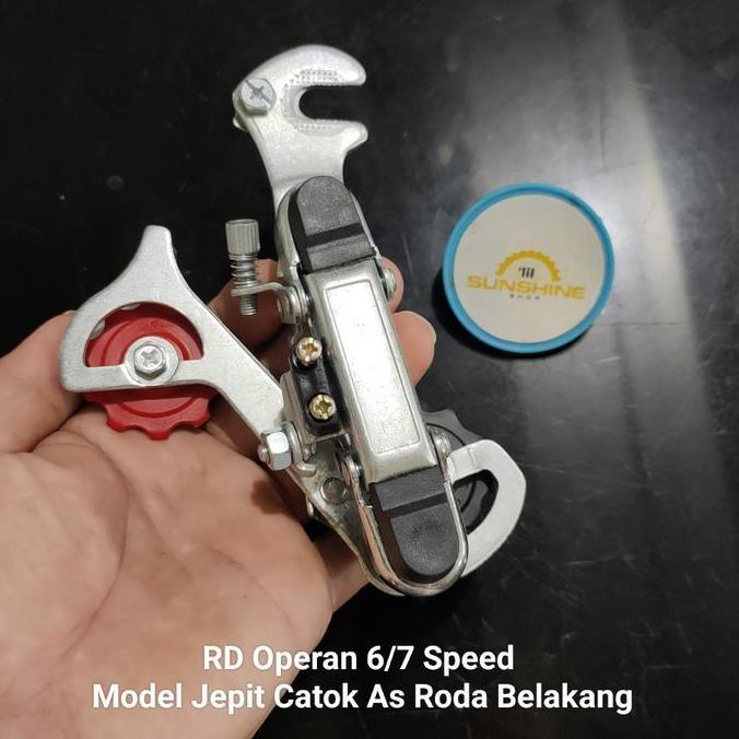 Ready RD 6 7 Speed POLO Bicycle Rear Derailleur Operan Gir Sprocket Model Jepit As Sepeda Lipat Fold