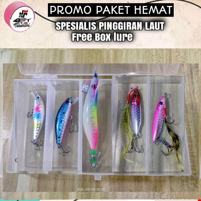 Minnow paket & Micro Jig Gratis Box Lure Umpan