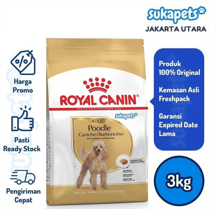 Royal Canin Poodle Adult Makanan Anjing Dewasa Poodle 3kg