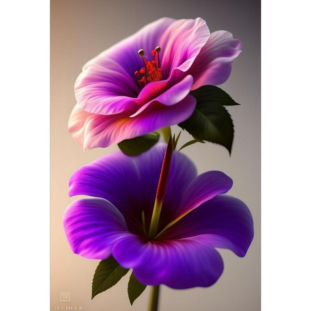 Grosir Hiasan Dinding Bunga Realistik Aesthetic (20X30) Wall Decor Pajangan Dinding Daun Poster Bung