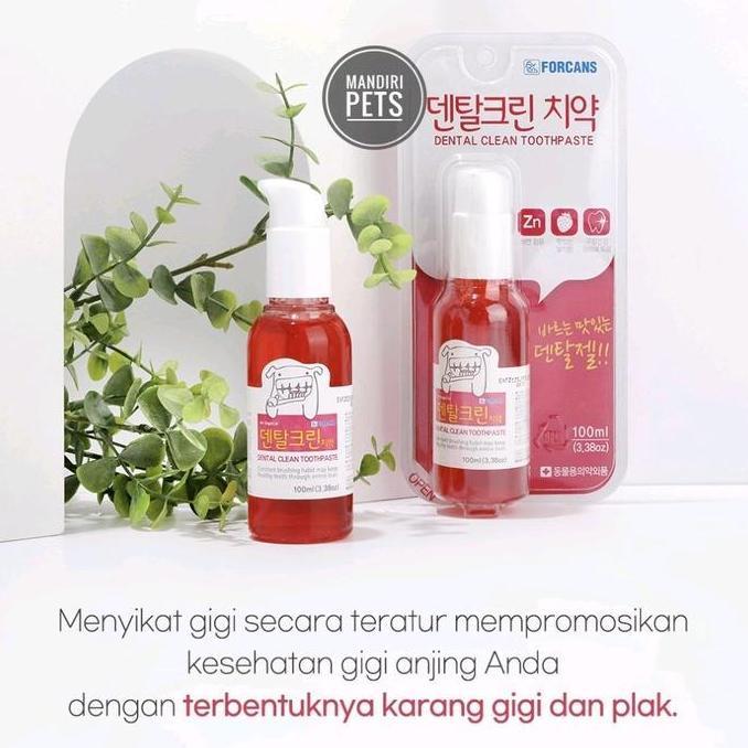 Forcans Dental Clean Toothpaste 100ml - Forbis Pasta Gigi Odol Anjing