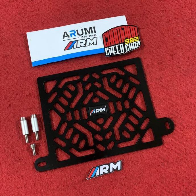 Cover Radiator Arumi ARM Cyber Black All New NMAX 2020 2021 2022