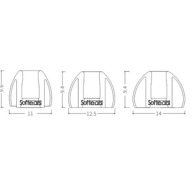 READY SOFTEARS UC Ultra Clear Silicone Eartips
