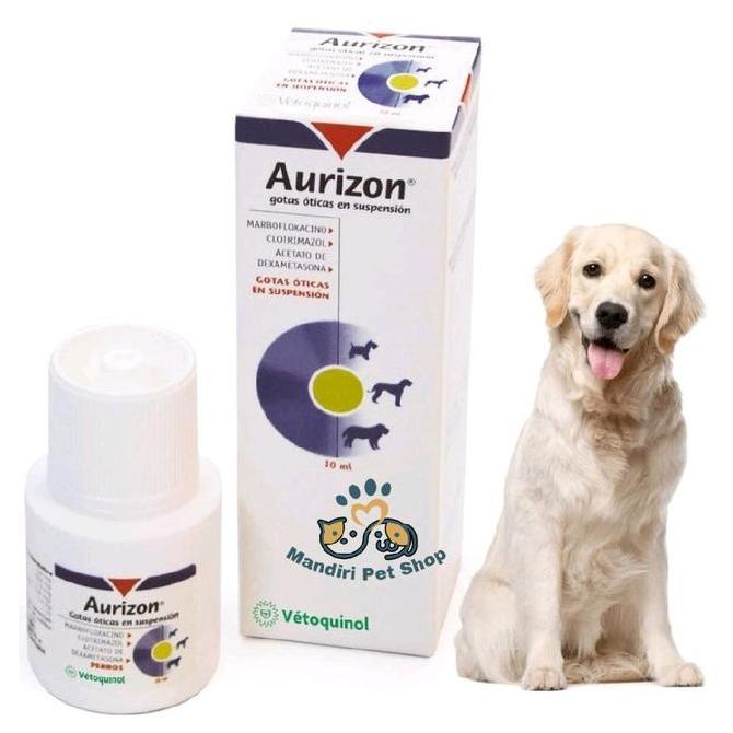 Aurizon Obat Tetes Telinga Antibiotik Anjing - Vetoquinol Aurizon Ear Drop 10 ml