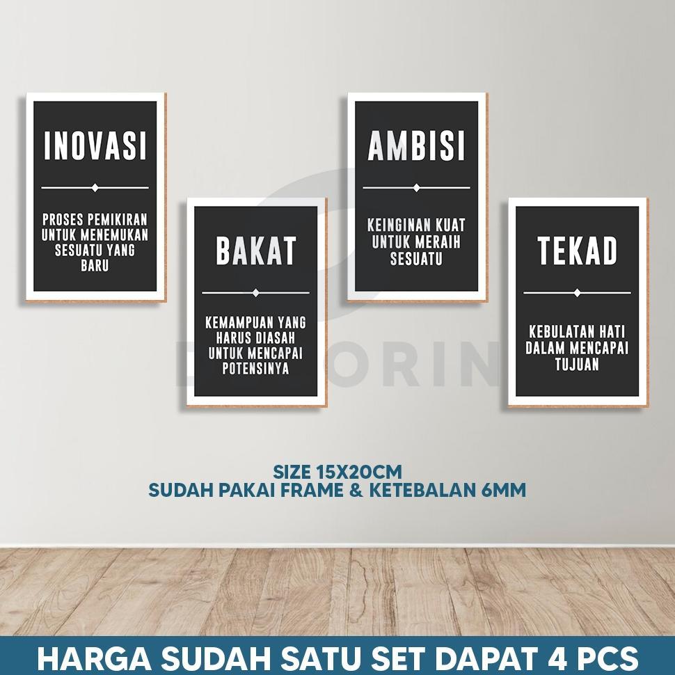 Disc Hiasan Dinding Kata Kata Motivasi Satu Set Dekorasi Kamar Cowok - Decorin.Aja