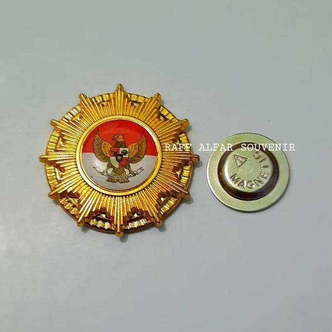 PIN GARUDA MERAH PUTIH MODEL PIN BINTANG GERIGI MAGNET murah