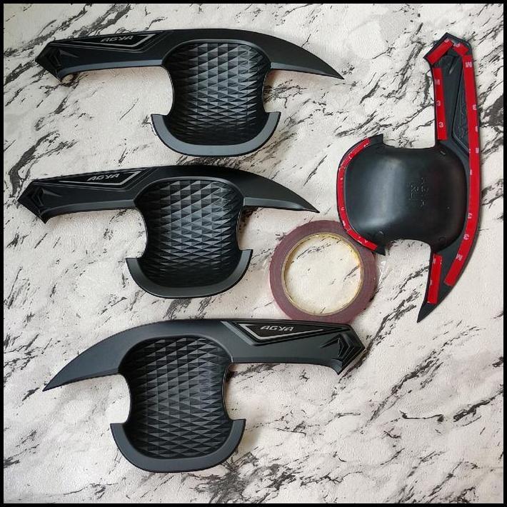 TERBARU OUTER HANDLE MANGKOK PINTU MOBIL TOYOTA AGYA 2023 HITAM 