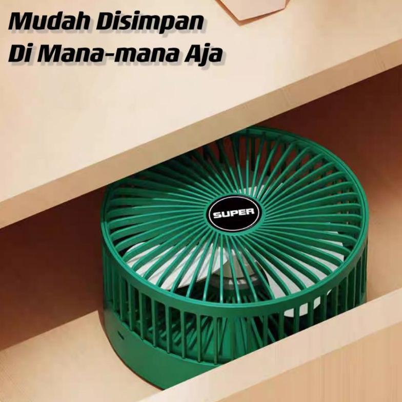 BEST SALE [BISA COD] KIPAS ANGIN LIPAT / KIPAS MEJA / KIPAS ANGIN PORTABLE PUTAR 180 PORTABLE MINI F