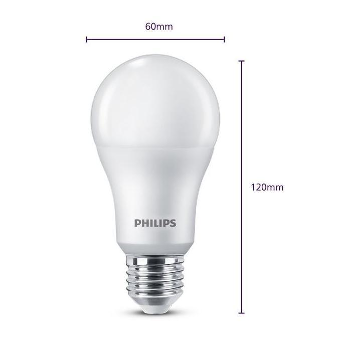 Leggero- Philips Multipack Ledbulb 14.5W E27 6500K 230V Putih A60