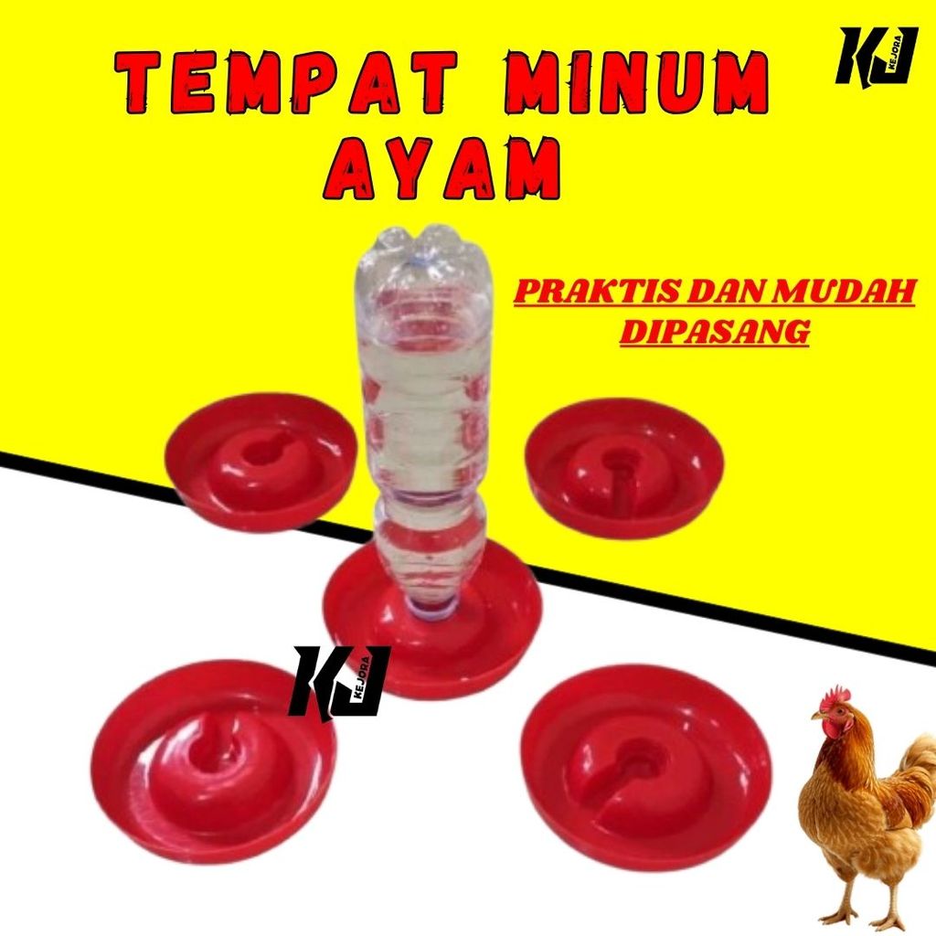 Piring Tempat Minum Ayam, Bebek, Burung Puyuh DOC, DOD, DOQ