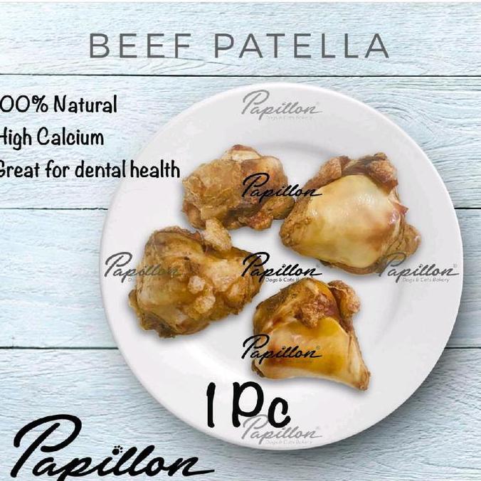 Dogdi- Beef Patella - Dog Snack Food Treats Cemilan Makanan Anjing Papillon