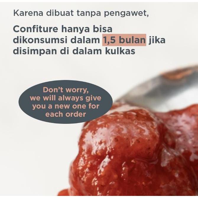 Xfood- Strawberry Jam Sugar Free (Selai Stroberi) -  Gluten Free