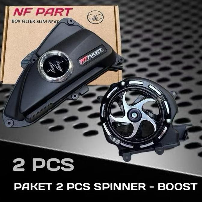 2 Pcs Corong Udara Filter Beat Delux Dan Spinner Paket Spinner Corong Donat Beat New 2020-2025 Scoop