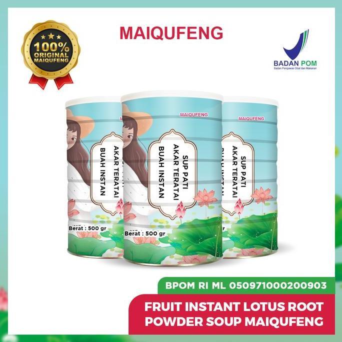 Xfood- Oufen Lotus Root Powder Maiqufeng Original Bpom Ri - Fruit Oufen Lotus  Halal