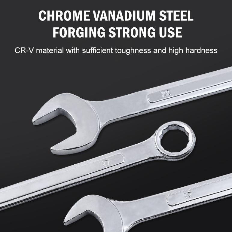 Premium {Penawaran Khusus}Kunci Ring Pas Set/ 8 /14 Pcs 8-24Mm Kunci Pas/Original 100%/Kunci Pas Ser