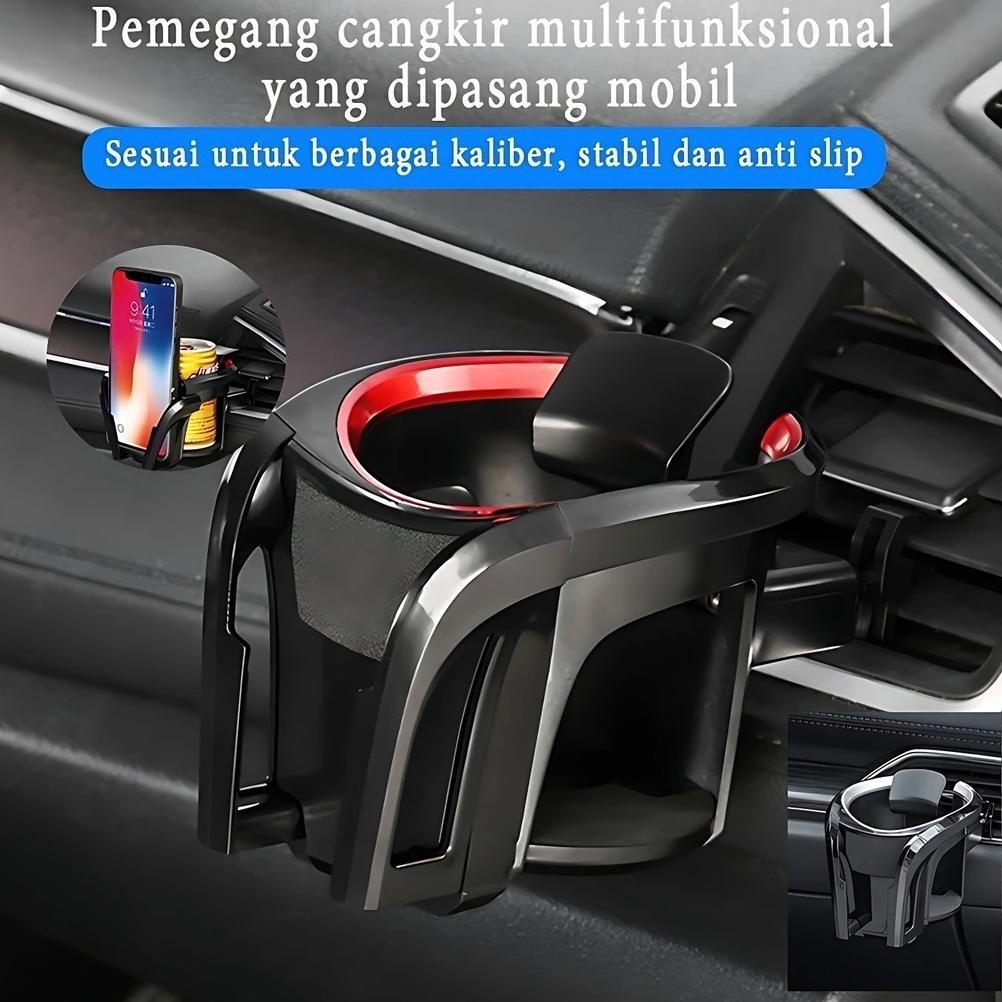 HOT DEALS CAR PHONE HOLDER CAR CUP HOLDER 2-IN-1 TEMPAT BOTOL MOBIL CUP HOLDER CAR PHONE HOLDER CAR 