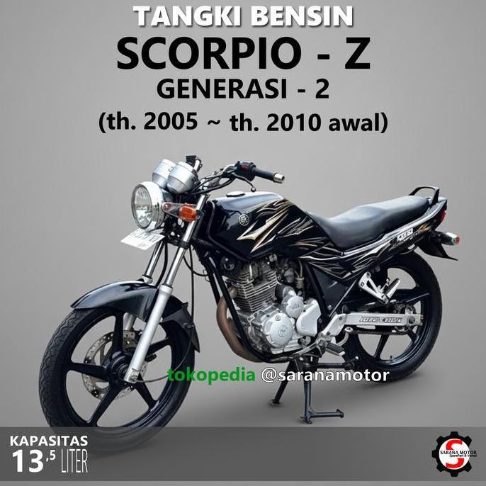 Tangki Bensin Yamaha Scorpio Z Generasi 2 Hitam Merah Putih 2 Redi Stok Ready Stock Epoxy Epokxi Epo