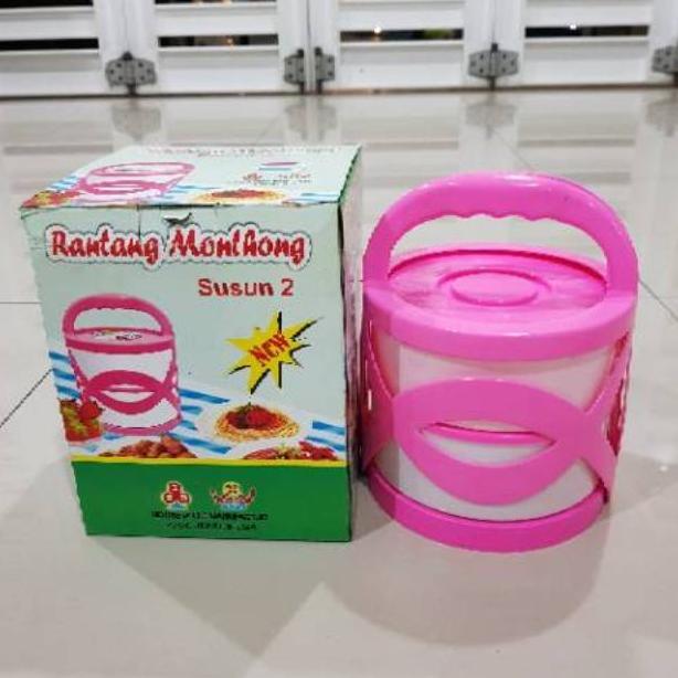 Hot Deals Rantang Monthong Susun 2 / Rantang Susun 2 / Rantang Susun Plastik / Rantang Susun Hajatan