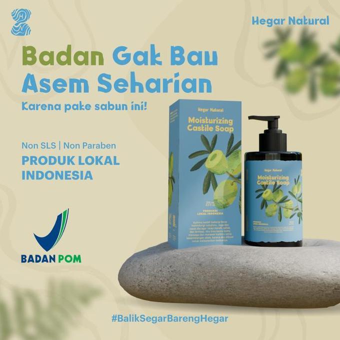 Fupp- Hegar Natural - Moisturizing Castile Soap - Sabun Mandi Natural Non Sls