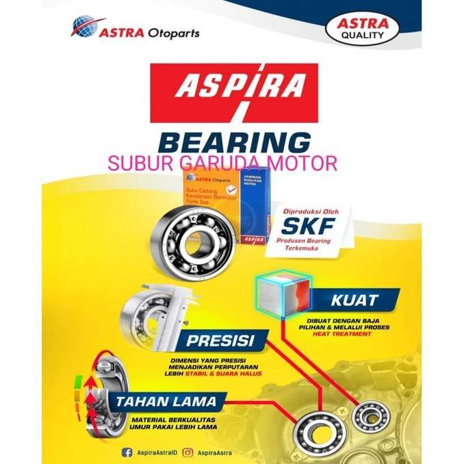 NEW LAHER SKF ASPIRA 6300 RS MIO JUPITER SMASH SHOGUN BEARING