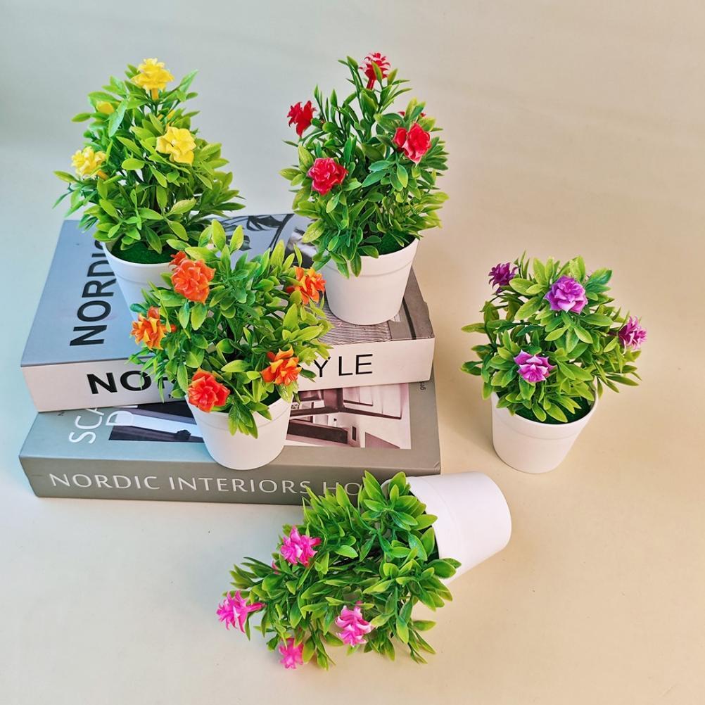 hot bunga hias plastik mini dekorasi rumah bunga hiasan meja kecil artificial flowers palsu kecil pb