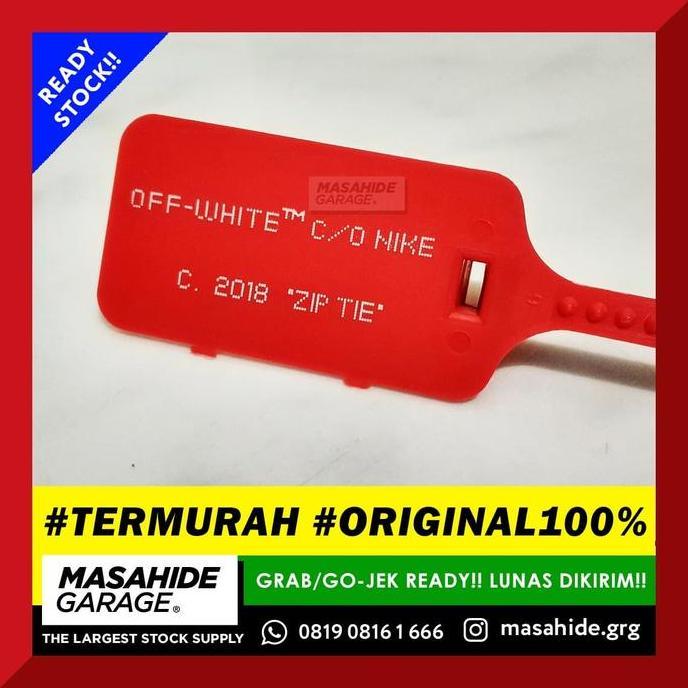 New OFF WHITE ZIP TIE (NO BRAND) | OFFWHITE ZIPTIE VIRGIL ABLOH (POLOS) murah