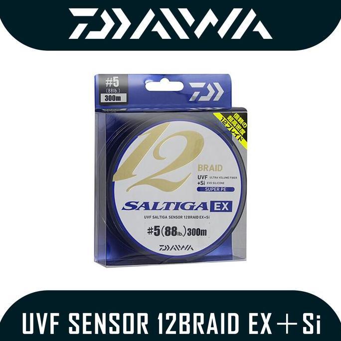 Senar Pancing Merk Daiwa UVF Saltiga Sensor 12 Braid ExSi 400m